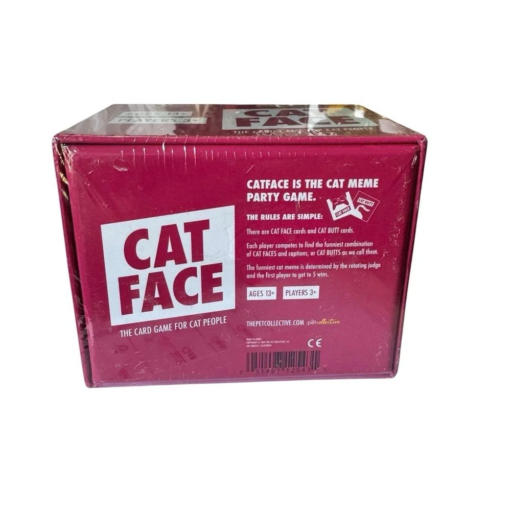 Cat Face The Card Game Cat Lovers Meme Party Game Original Edition New Sealed